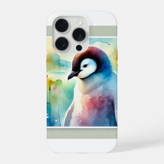 Penguin Harmony 051124AREF132 - Watercolor iPhoneケース (裏面)