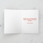 Penguin Ice Castle Kids Christmas Card シーズンカード (内部)