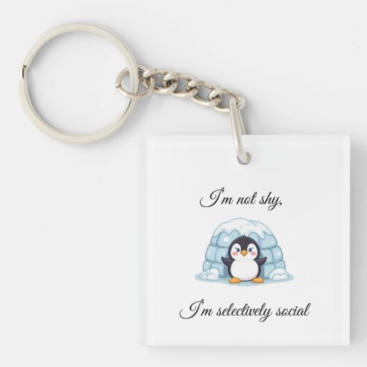 Penguin & Igloo Keychain キーホルダー (正面)
