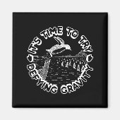 Penguin It's Time To Try Defying Gravity  マグネット (正面)