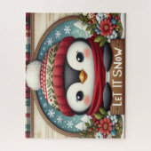 Penguin Let It Snow ジグソーパズル (縦)