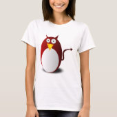 Penguin Linux Tux Ubuntu Devil Evil Demon Tシャツ (正面)
