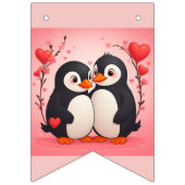 Penguin Love Banner (1) バンティングフラッグ (第2の旗)