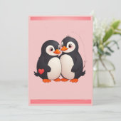 Penguin Love Party Invitation 招待状 (スタンド正面)