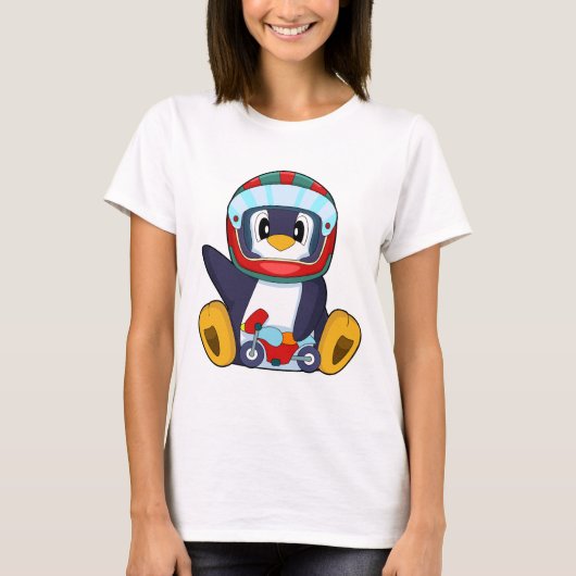 Penguin Motorcycle Tシャツ (正面)