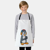 Penguin Music Headphone エプロン (着用した状態)