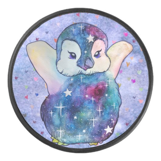 Penguin named Button アイスホッケーパック (正面)