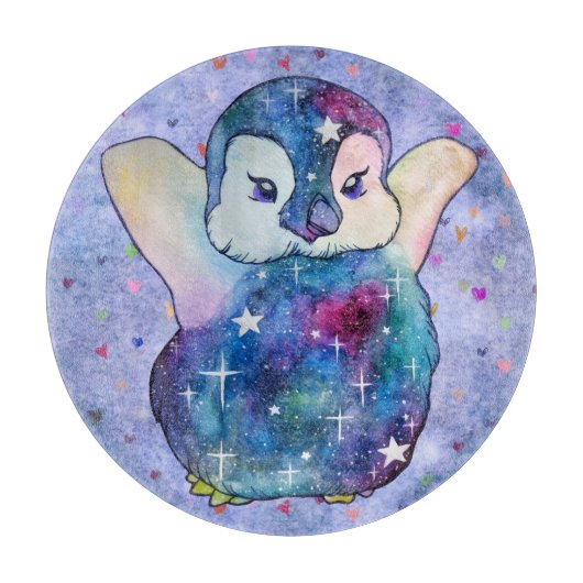 Penguin named Button カッティングボード (正面)