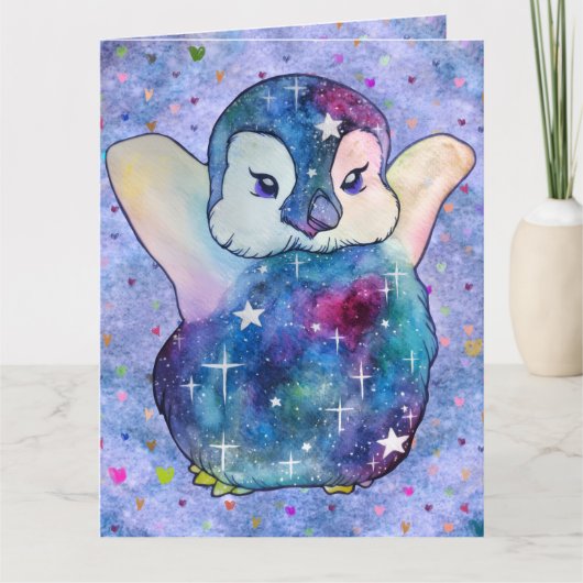 Penguin named Button カード (正面)