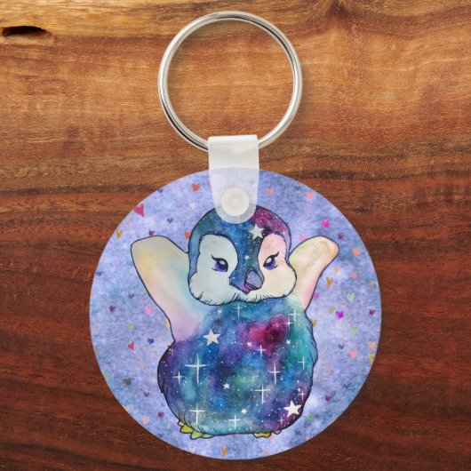 Penguin named Button キーホルダー (正面)