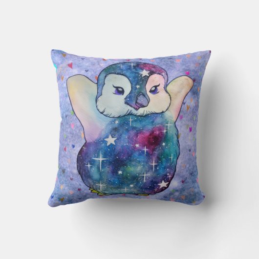 Penguin named Button クッション (裏面)