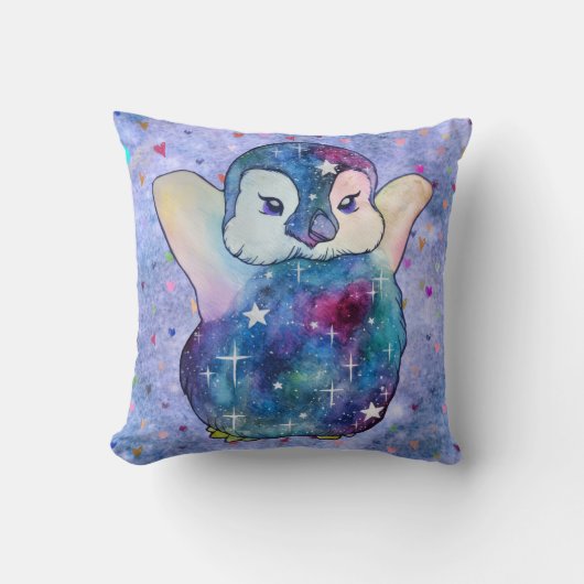 Penguin named Button クッション (正面)