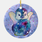 Penguin named Button セラミックオーナメント (裏面)