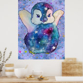 Penguin named Button ポスター (キッチン)