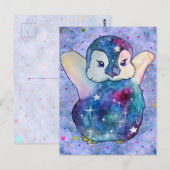 Penguin named Button ポストカード (正面/裏面)