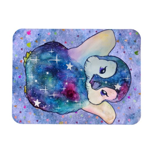 Penguin named Button マグネット (横)