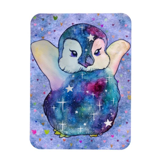 Penguin named Button マグネット (縦)