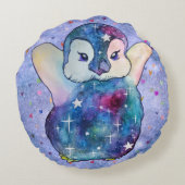 Penguin named Button ラウンドクッション (裏面)