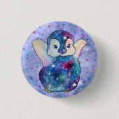 Penguin named Button 缶バッジ (正面)