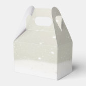 Penguin Neutral Twins Baby Shower Winter Theme フェイバーボックス (裏面サイド)