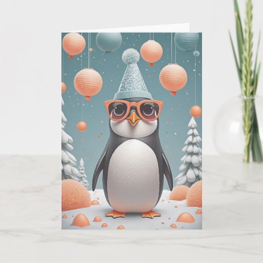 Penguin Party Wishes カード (正面)