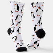 Penguin Pattern ソックス (傾斜あり)