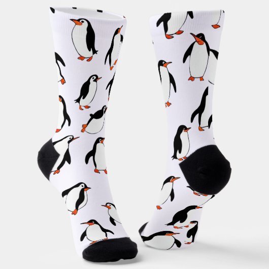 Penguin Pattern ソックス (傾斜あり)