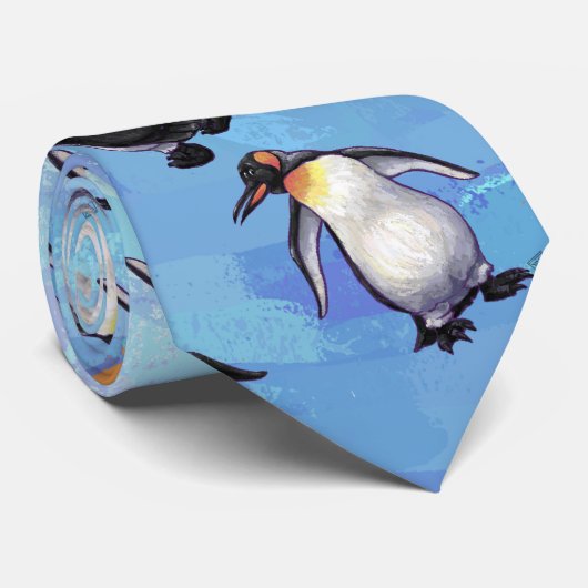 Penguin Patterns ネクタイ (ロール)