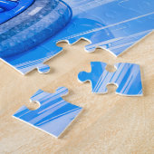 Penguin Playing Curling on an Icy Winter Rink ジグソーパズル (側面)