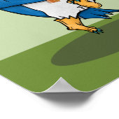 Penguin Playing table tennis ポスター (角)