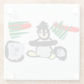 Penguin rock Christmas  ガラスコースター (裏面)