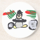 Penguin rock Christmas  コースター (正面)