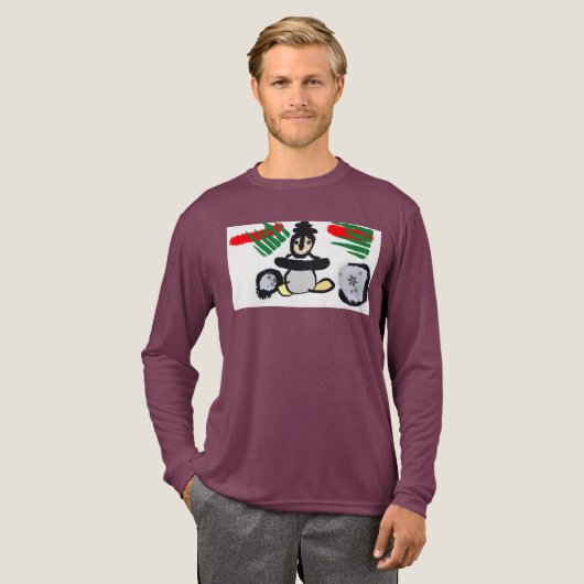 Penguin rock Christmas  トライブレンドＴシャツ (正面全体)