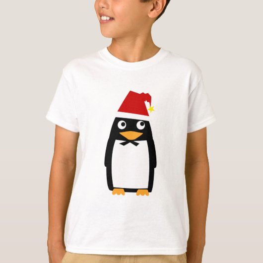 Penguin_santaHat Tシャツ (正面)