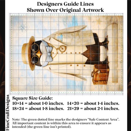 Penguin Seaside Traveller & Suitcase FG5 Decoupage 薄葉紙