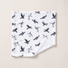 Penguin Squadron | Ocean Art Design ウォッシュタオル