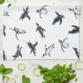 Penguin Squadron | Ocean Art Design キッチンタオル (折り畳み)