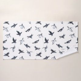 Penguin Squadron | Ocean Art Design バスタオル