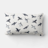 Penguin Squadron | Ocean Art Design ランバークッション (裏面)