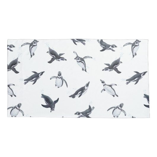 Penguin Squadron | Ocean Art Design 枕カバー (裏面)