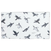 Penguin Squadron | Ocean Art Design 枕カバー (正面)