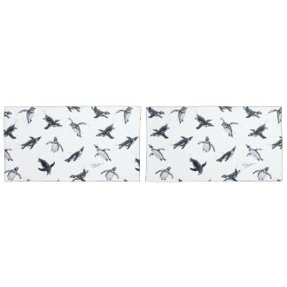 Penguin Squadron | Ocean Art Design 枕カバー