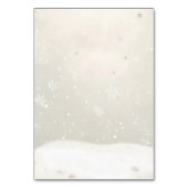 Penguin Twins Winter Wonderland Baby Shower  テーブルナンバー (裏面)