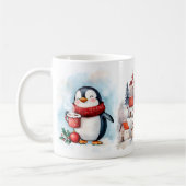 Penguin "Wake Up and Sparkle" Winter Mug コーヒーマグカップ (左)