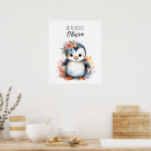 Penguin Wall Art | Animal Nursery Art Poster ポスター (キッチン)
