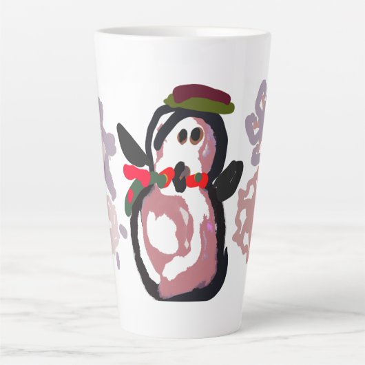 Penguin Winter  カフェラテマグ (正面)