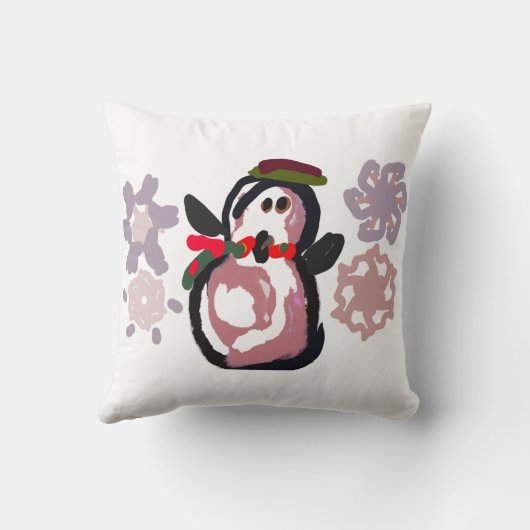 Penguin Winter  クッション (裏面)