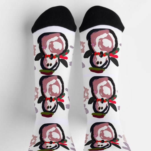 Penguin Winter  ソックス (上部)