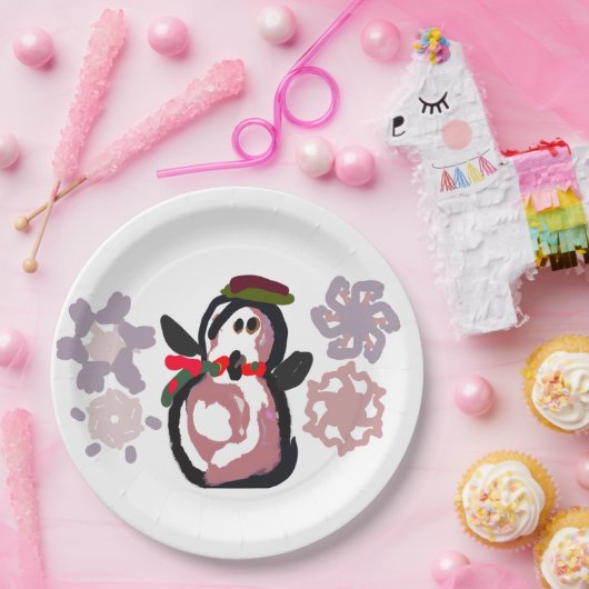 Penguin Winter  ペーパープレート (パーティー)