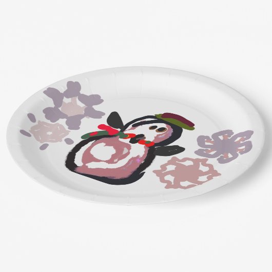 Penguin Winter  ペーパープレート (アングル)